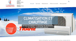 Desktop Screenshot of climatisationlaurentien.com